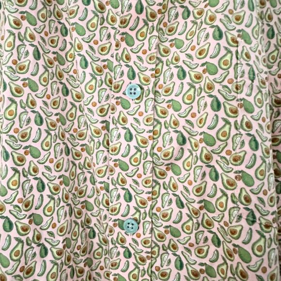 Johnson & Murphy Pink Avocado Novelty Print Button Casual Shirt Hawaiian XXXL - Picture 7 of 11